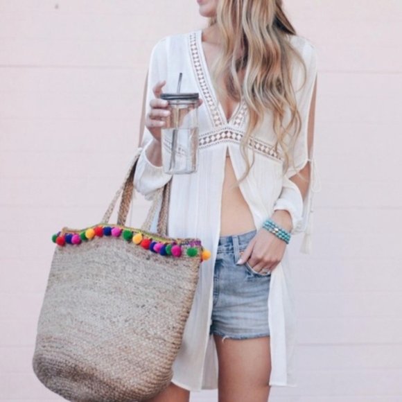 Sun & Shadow Beach Cover-up Tunic Dress Swim | XXS - Picture 2 of 16